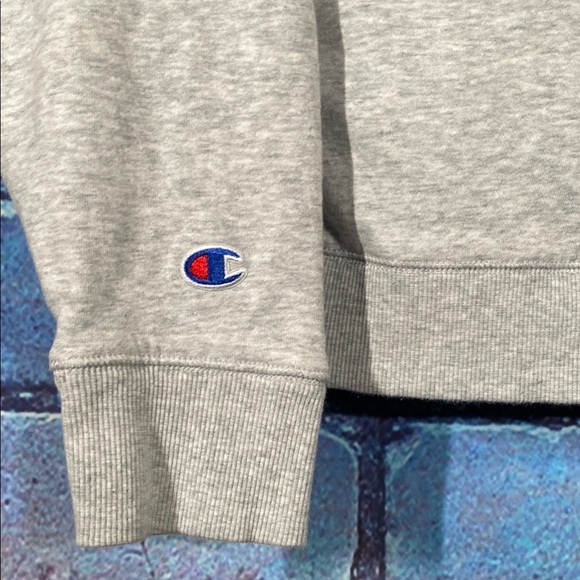 Champion Gray Hoodie Size Medium Casual Pullover - Picture 4 of 8